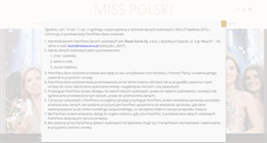 Desktop Screenshot of misspolski.pl